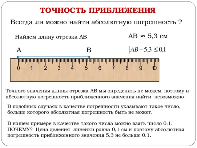 Презентация на тему погрешность относительная и абсолютная